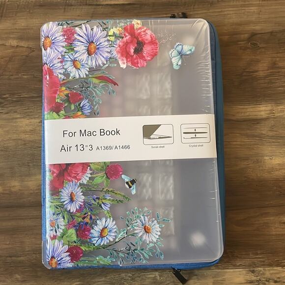 MacBook Air 13”3 2010-2017 blue soft case with hardshell - Picture 2 of 7